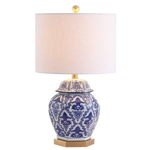 HomeRoots 28" Gold Contemporary Table Lamp with Linen Globe Shade - Chic Lighting for Home & Office Décor 715949