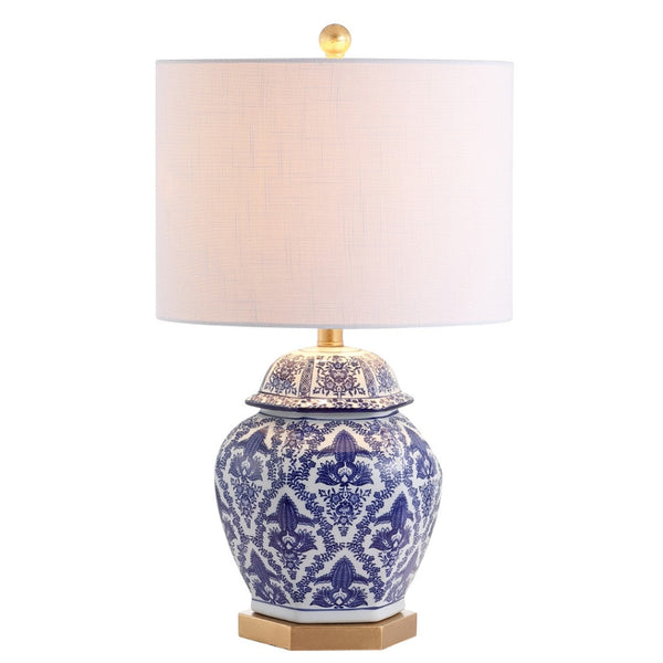 HomeRoots 28" Gold Contemporary Table Lamp with Linen Globe Shade - Chic Lighting for Home & Office Décor 715949