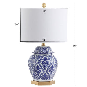 HomeRoots 28" Gold Contemporary Table Lamp with Linen Globe Shade - Chic Lighting for Home & Office Décor 715949