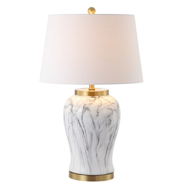 HomeRoots 31" Gold Table Lamp with Globe Shade – Chic LED Design for Elegant Home Lighting & Décor 715950