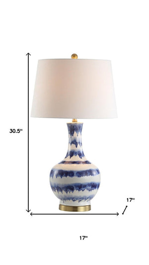 31 Inch Novelty Table Lamp with Globe Shade for Glamorous and Elegant Living Spaces