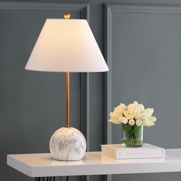 HomeRoots 34" Gold Novelty Table Lamp with Empire Shade – Elegant Ambient Lighting for Any Room Decor Style 715953