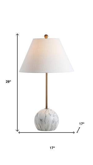 HomeRoots 34" Gold Novelty Table Lamp with Empire Shade – Elegant Ambient Lighting for Any Room Decor Style 715953