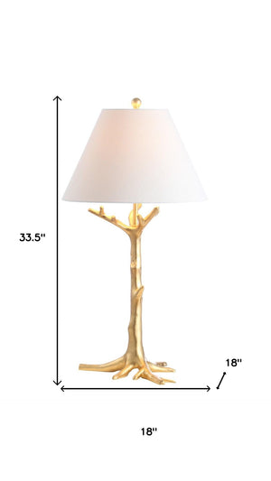 HomeRoots 26" Clear Novelty Table Lamp – Modern Glam LED Lighting with Elegant Drum Shade & Built-in Outlet 715961