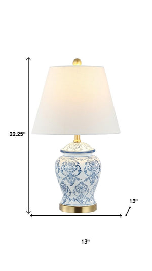 22 Inch Urn Table Lamp with Classic Empire Shade for Elegant and Stylish Living Spaces