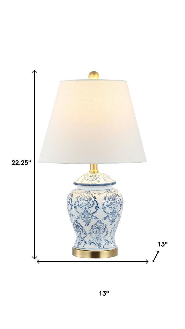 22 Inch Urn Table Lamp with Classic Empire Shade for Elegant and Stylish Living Spaces