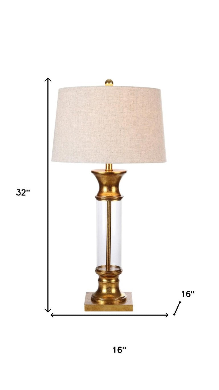 Set of Two 32 Inch Novelty Table Lamps with Elegant Drum Shades for Stylish Home Decor Accents