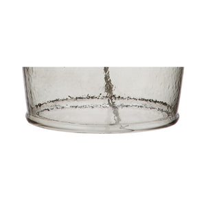 HomeRoots 21" Clear Novelty LED Table Lamp with Elegant Drum Shade – Modern Design for Any Room Decor 715965