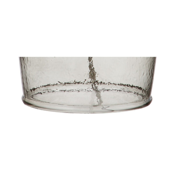 HomeRoots 21" Clear Novelty LED Table Lamp with Elegant Drum Shade – Modern Design for Any Room Decor 715965