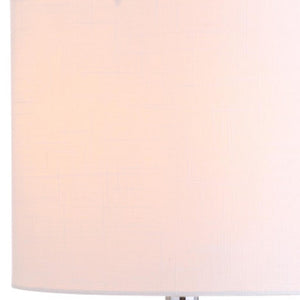 HomeRoots 27" Silver Novelty Table Lamp with Elegant Empire Shade - Modern Coastal Lighting for Your Space 715966