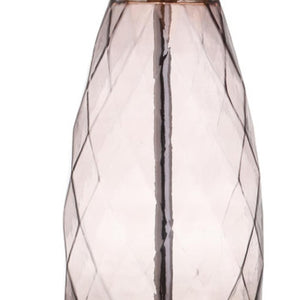 HomeRoots 27" Modern Silver Table Lamp with White Linen Drum Shade - LED Compatible, Stylish Illumination for Home 715968