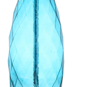 HomeRoots 19" Clear Table Lamp LED - Modern Crystal Base with White Drum Shade for Elegant Ambient Lighting 715969