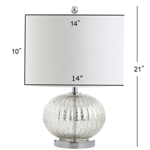 HomeRoots 26" Cream Ceramic Table Lamp with Elegant Drum Shade - LED-Compatible, Stylish & Versatile Design 715979
