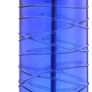 Set of Two Clear Glass Globe Shade Table Lamps for Modern Living Room Decor