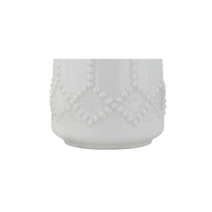 HomeRoots 23" Clear Novelty Table Lamp - Contemporary Drum Shade for Stylish Ambiance in Any Room Decor 715980