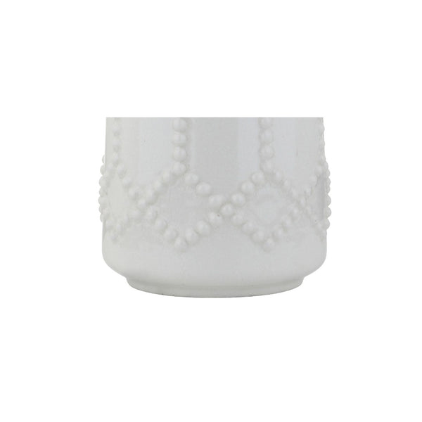 HomeRoots 23" Clear Novelty Table Lamp - Contemporary Drum Shade for Stylish Ambiance in Any Room Decor 715980