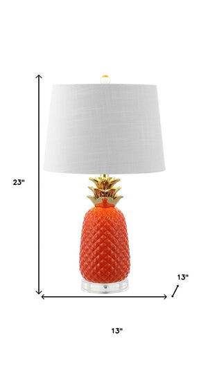 HomeRoots Set of Two 27" Clear Acrylic Novelty Table Lamps with Globe Shades for Modern Home Décor 715986