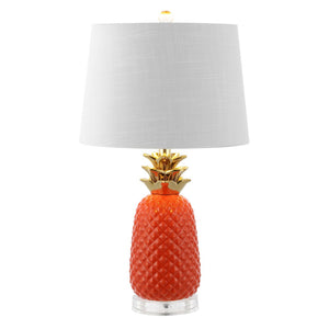 HomeRoots Set of Two 27" Clear Acrylic Novelty Table Lamps with Globe Shades for Modern Home Décor 715986