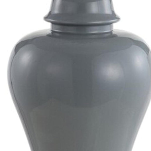 Set of Two Clear Acrylic Bedside Table Lamps with Classic Empire Fabric Shades