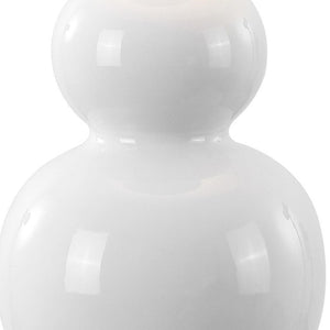 HomeRoots 29" Gold Novelty Table Lamp - Modern Iron Base with White Linen Shade for Cozy Ambient Lighting 715991
