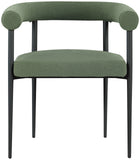 Louie Green Boucle Fabric Dining Chair 715Green-C Meridian Furniture