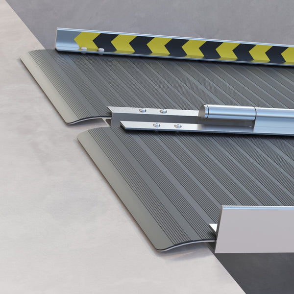 English Elm Homcom Folding Aluminum Wheelchair Ramp with Non-slip Grip and 600 Lb Capacity W2225P217470
