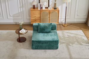 English Elm Compression Sofa: Versatile Chenille Floor Bed, No Assembly, Modular Design For Small Spaces & Guests W3723P345644