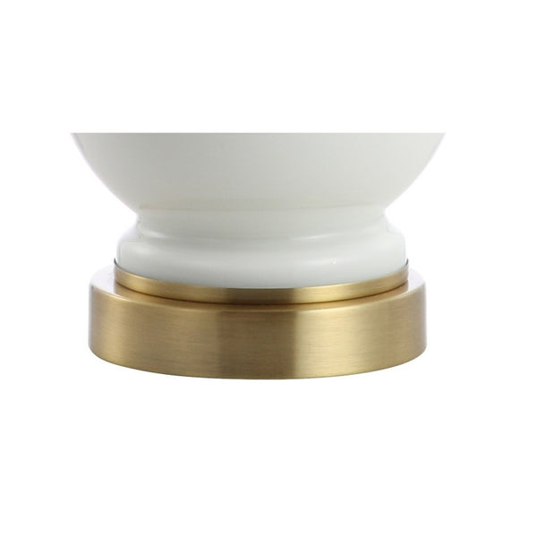 Set of Two Gold Finish Globe Shade Table Lamps for Stylish Living Room Ambiance