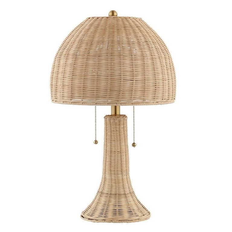 HomeRoots 22 Inch Warm Brown Accent Table Lamp Featuring a Rounded Globe Shade for Cozy Interiors 716015