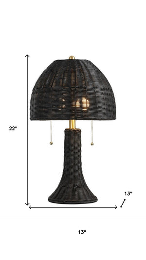 HomeRoots 25" Gold Urn Table Lamp - Elegant LED Design with Classic Empire Shade for Ambient Home Lighting 716024