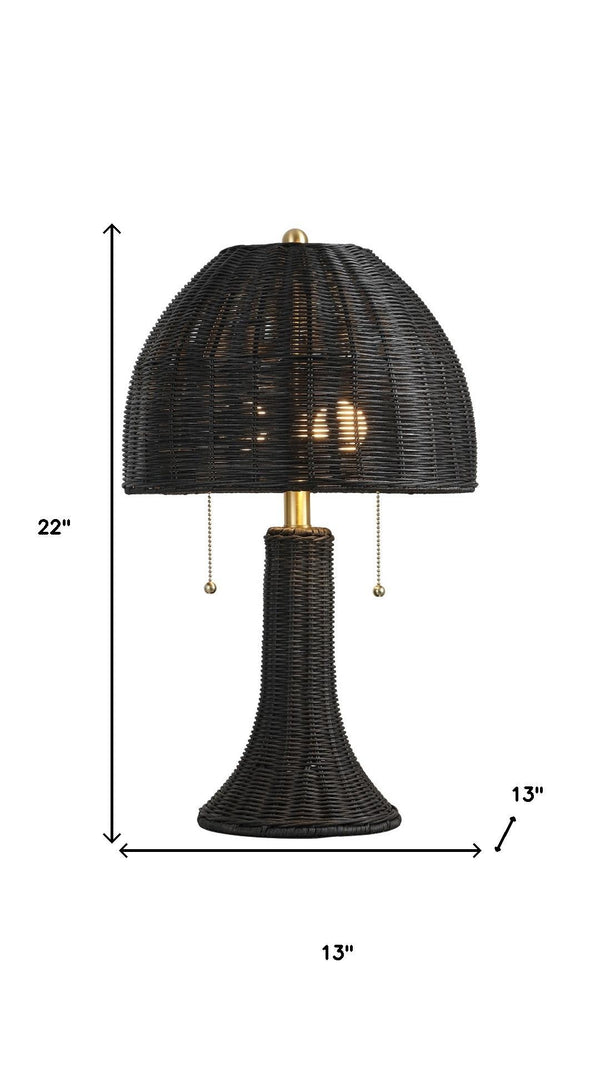 HomeRoots 25" Gold Urn Table Lamp - Elegant LED Design with Classic Empire Shade for Ambient Home Lighting 716024