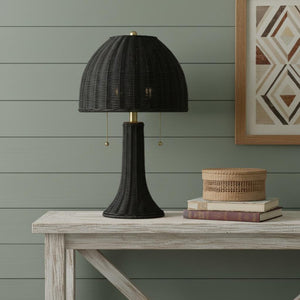 HomeRoots 25" Gold Urn Table Lamp - Elegant LED Design with Classic Empire Shade for Ambient Home Lighting 716024