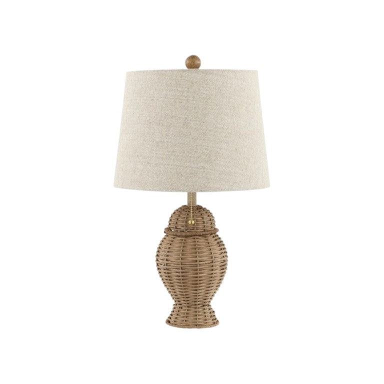 HomeRoots Set of Two Warm Beige Urn Table Lamps Featuring Classic Empire Shades for Living Rooms 716019