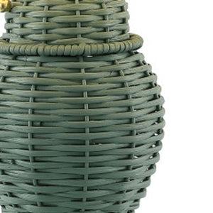 Set of Two Urn Table Lamps with Empire Shades for Classic and Elegant Bedroom Lighting Decor