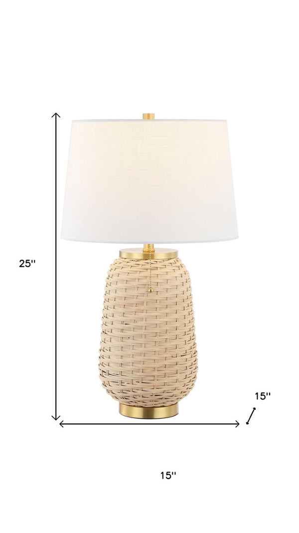 HomeRoots 25" Antiqued Bronze Urn Table Lamp with Elegant Empire Shade for Warm Ambient Lighting & Style 716025