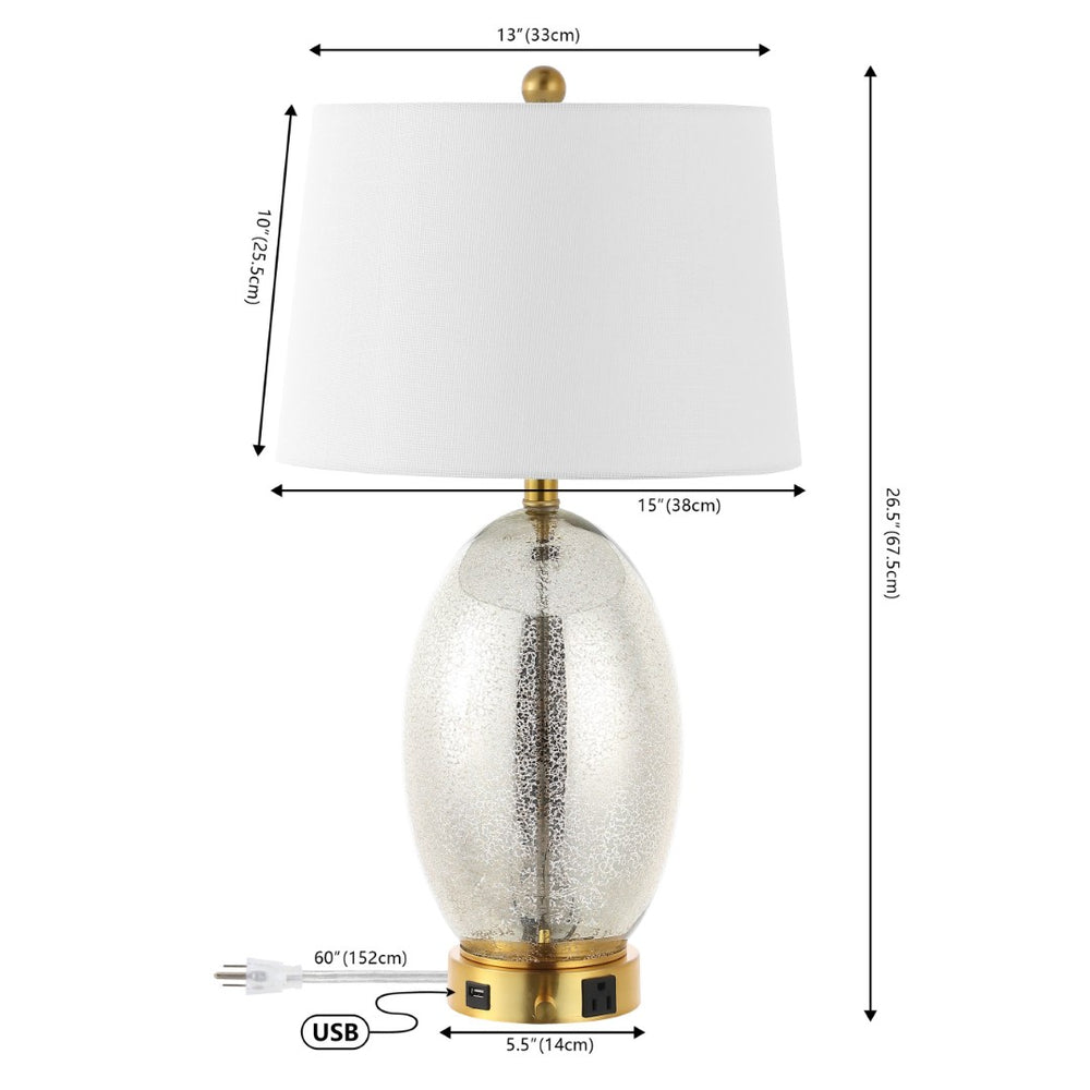 HomeRoots Set of Two 21" Black Table Lamps with White Drum Shades – Modern LED Lighting for Chic Spaces 716041