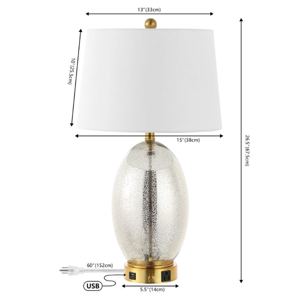 HomeRoots Set of Two 21" Black Table Lamps with White Drum Shades – Modern LED Lighting for Chic Spaces 716041