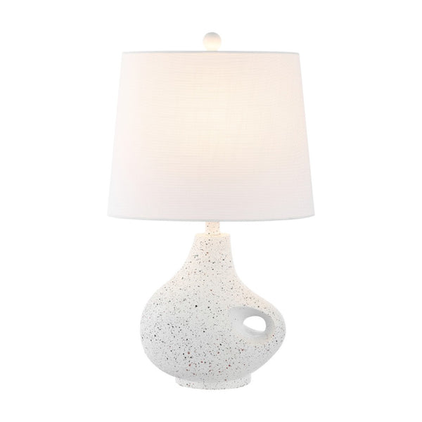 HomeRoots 22" Clear Table Lamp with Empire Shade - Stylish LED Lighting for Ambient Home Decor & Safety 716044