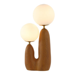 HomeRoots 18 Inch Clear Novelty Accent Table Lamp for Bedroom Living Room Decor Statement 716047