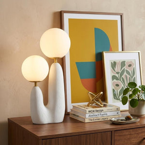 18 Inch Clear Novelty Accent Table Lamp for Bedside Living Room Decorative Lighting