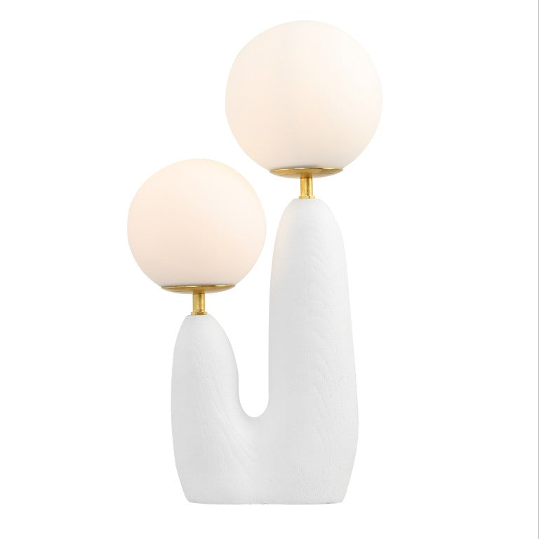 HomeRoots 18 Inch Clear Novelty Accent Table Lamp for Bedside Living Room Decorative Lighting 716048