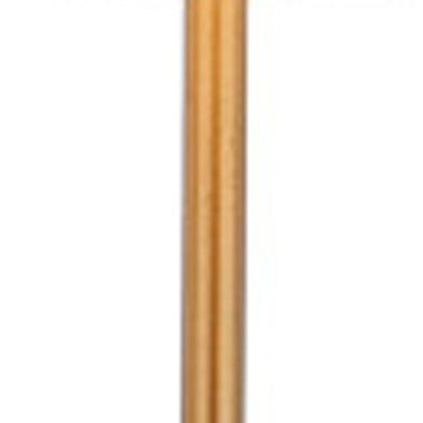 Set of Two Glam Brass Accent Table Lamps with White Drum Shades for Living Room