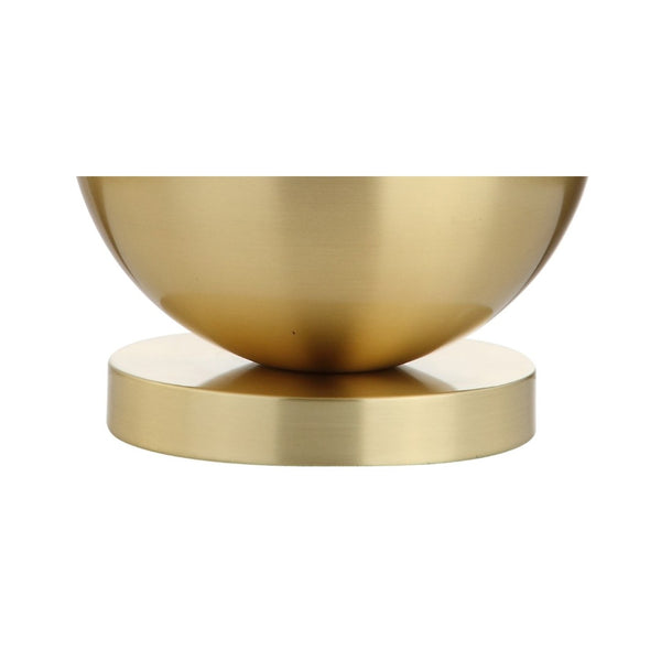 HomeRoots 29" Gold Novelty Table Lamp - Elegant LED Illumination with White Shade for Modern Home Décor 716058