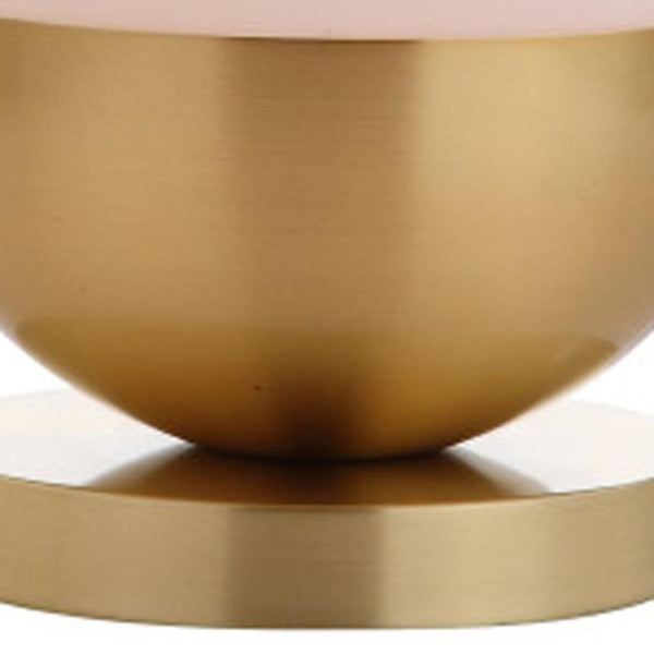HomeRoots 29" Gold Novelty Table Lamp - Elegant LED Illumination with White Shade for Modern Home Décor 716058