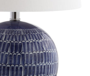 21 Inch Clear Accent Table Lamp with Drum Shade for Modern Living Room Decor