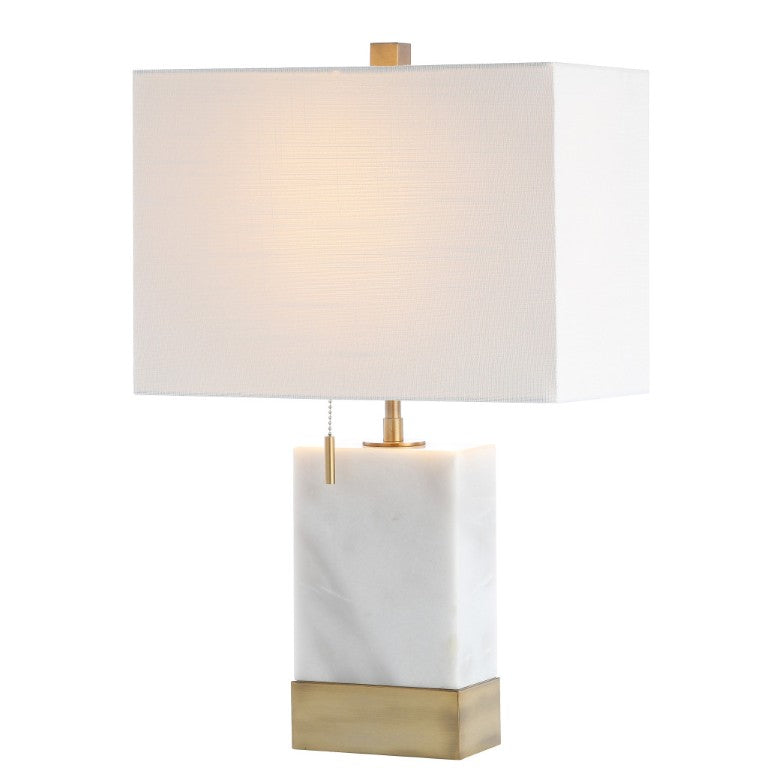 HomeRoots 23 Inch Gold Finish Table Lamp with Shade Elegant Accent Light for Living Room 716084