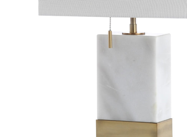 23 Inch Gold Finish Table Lamp with Shade Elegant Accent Light for Living Room