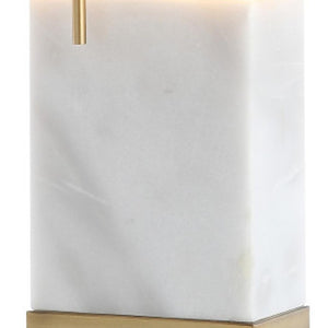 23 Inch Gold Finish Table Lamp with Shade Elegant Accent Light for Living Room