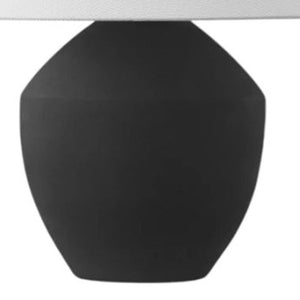 Set of Two Glass Table Lamps with Empire Shades for Living Room or Bedroom Decor