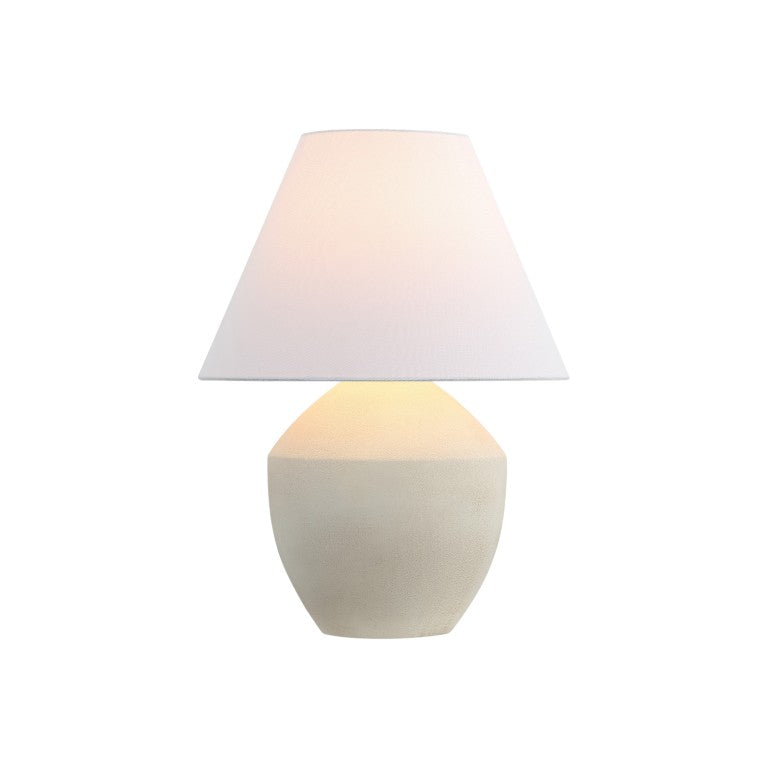 HomeRoots Set of Two Urn Table Lamps with Empire Shades for Classic and Elegant Bedroom Lighting Decor Cream Iron / Resin 716109
